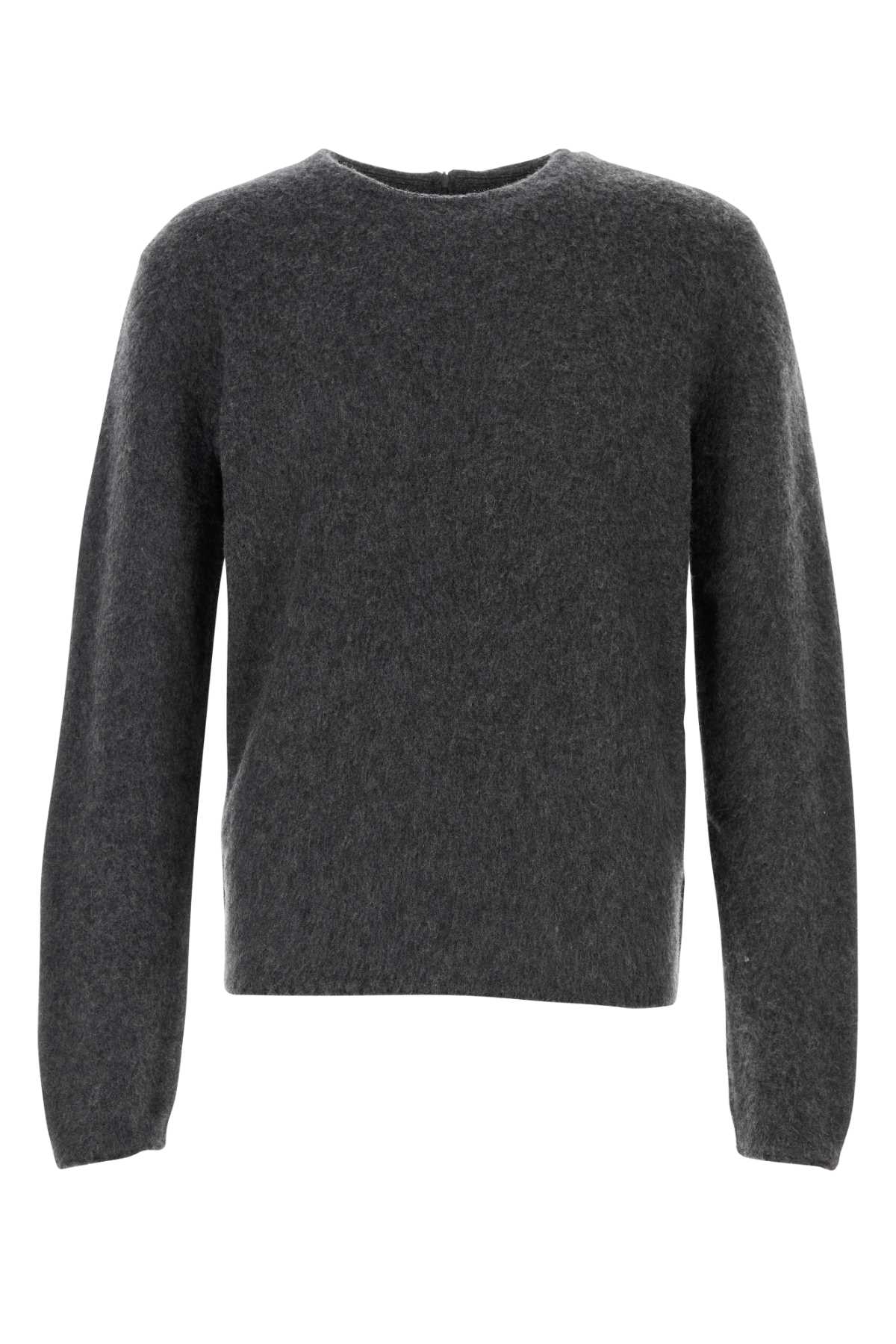 ZEGNA Charcoal Cashmere Sweater for Men