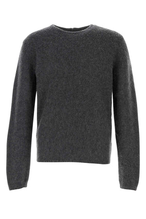 ZEGNA Charcoal Cashmere Sweater for Men