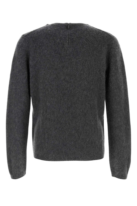 ZEGNA Charcoal Cashmere Sweater for Men