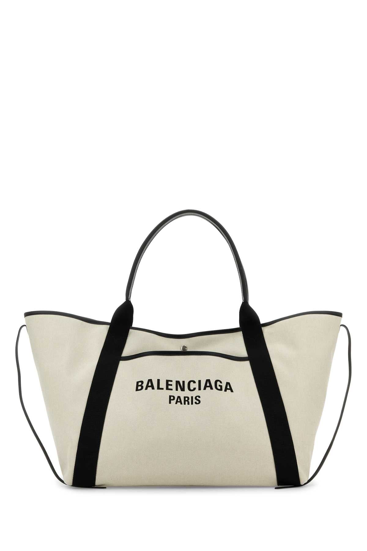 BALENCIAGA Large Canvas Biarritz Shopping Handbag