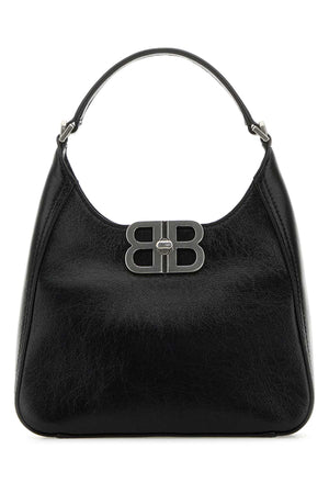 BALENCIAGA Mini Black Leather Soft Handbag