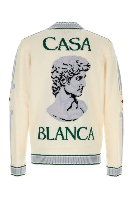 CASABLANCA Classic Wool Cardigan for Men - Size L