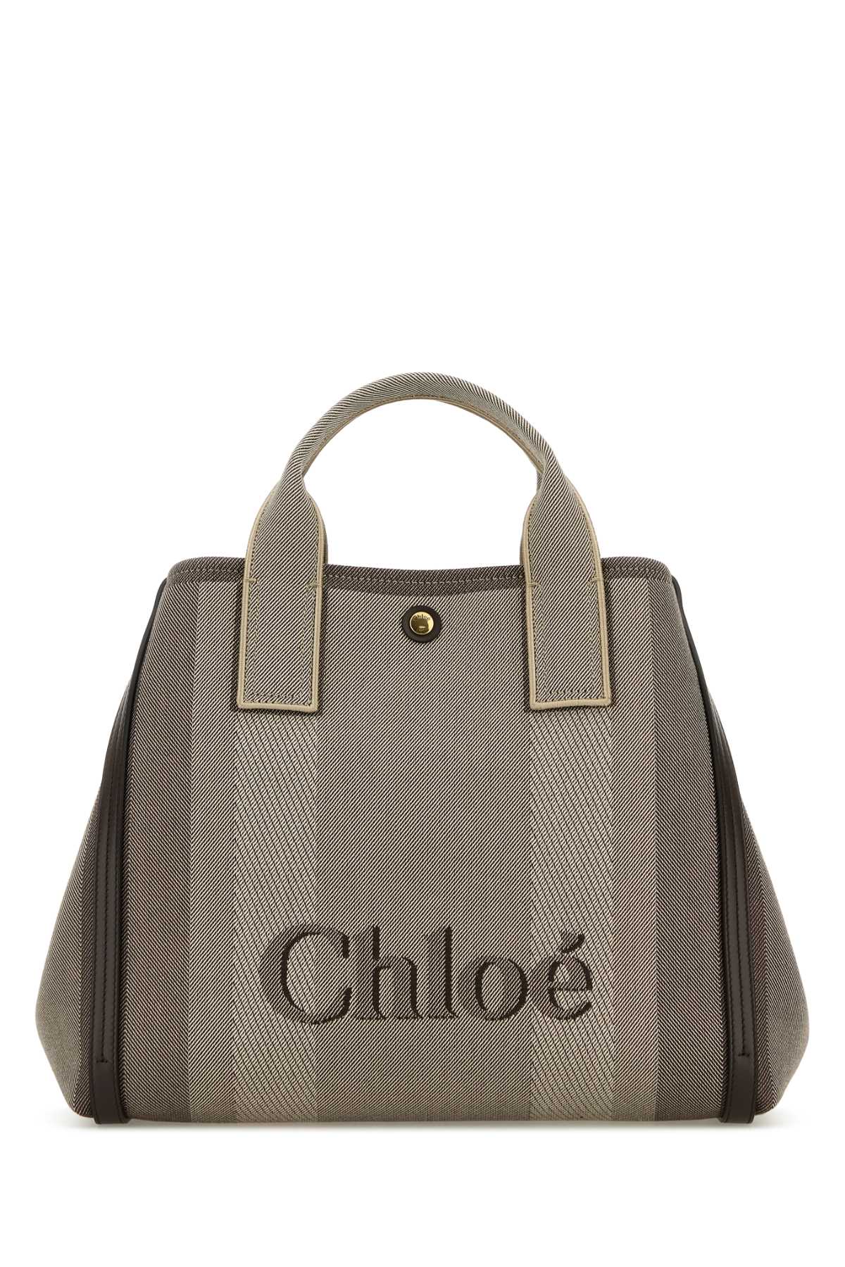 CHLOE Chic Multicolor Canvas Carry Handbag - 40cm Wide