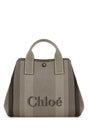 CHLOE Chic Multicolor Canvas Carry Handbag - 40cm Wide