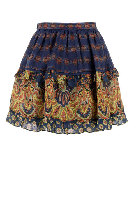 VALENTINO GARAVANI Printed Linen Skirt for Women - 25S Season