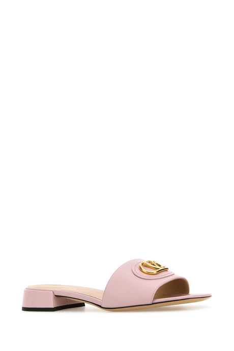 VALENTINO GARAVANI Signature Leather VLogo Slippers