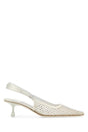 JIMMY CHOO Embellished Mesh Amel 50 Pumps