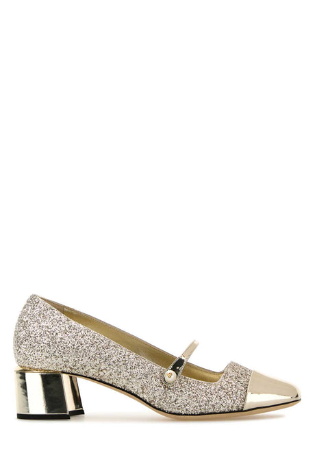 JIMMY CHOO Embellished Leather Pumps 45 mm