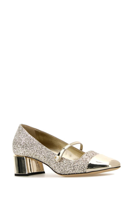 JIMMY CHOO Embellished Leather Pumps 45 mm