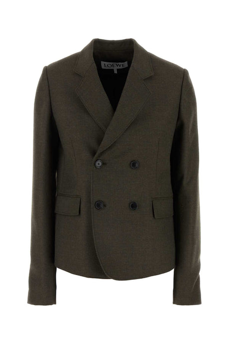 LOEWE Chic Brown Wool Blazer