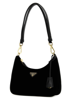 PRADA Mini Velvet Shoulder Handbag