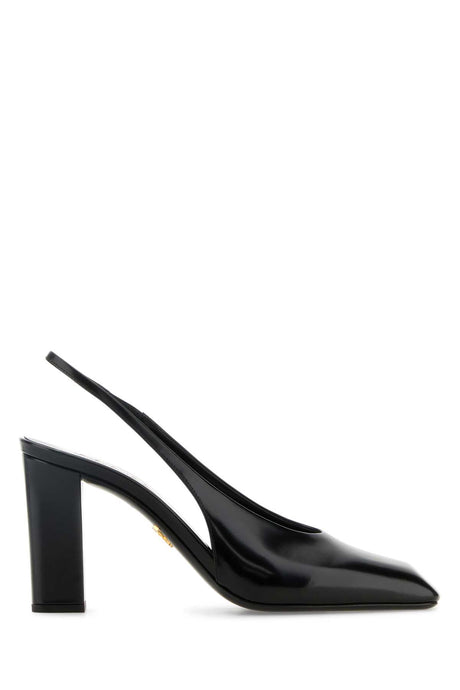 PRADA Stylish Leather Pumps with 9 cm Heel Height