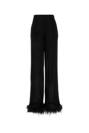 PRADA Satin Wide-Leg Pants for Women