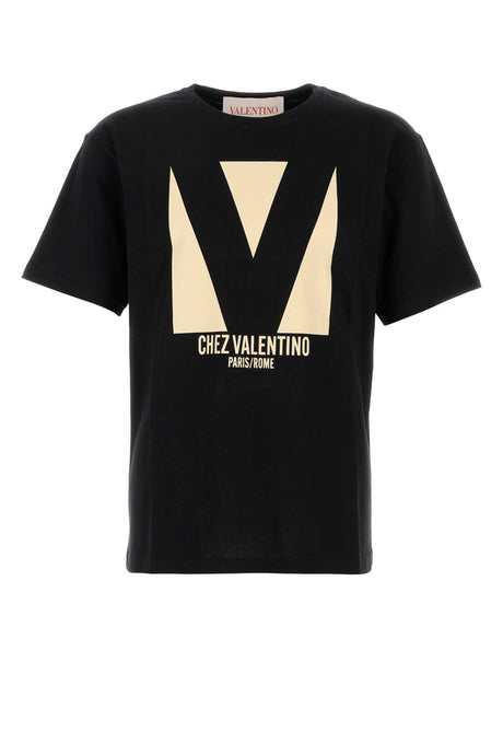 VALENTINO GARAVANI Classic Black Cotton T-Shirt for Men