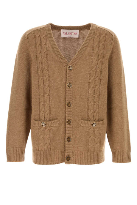 VALENTINO GARAVANI Luxury Camel Cardigan for Men