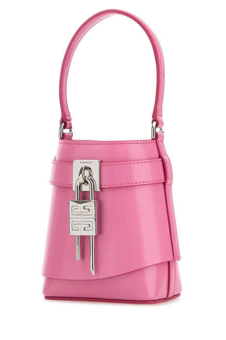 GIVENCHY Mini Leather Shark Lock Micro Bucket Handbag