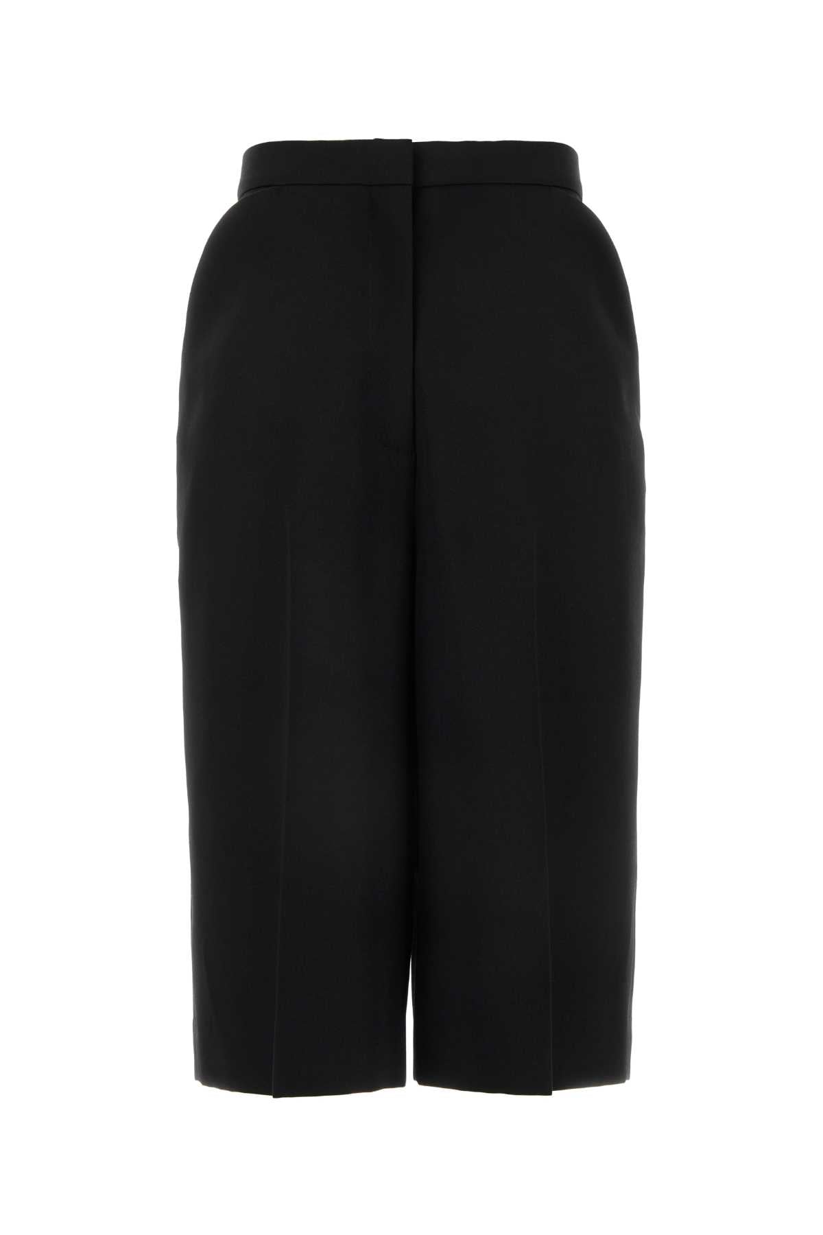 GIVENCHY Chic Black Wool Bermuda Shorts for Women