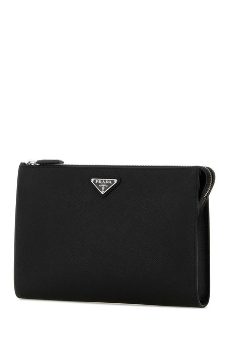 PRADA Mini Leather Pouch Handbag