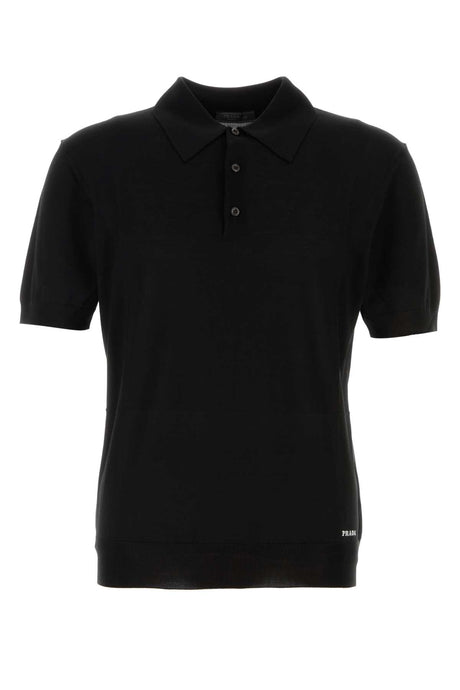 PRADA Silk Polo Shirt for Men - Luxury Knitwear 2025 Spring Season