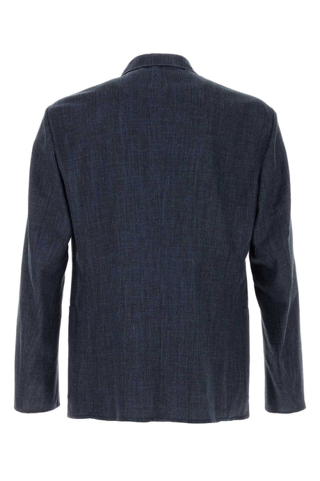 GIORGIO ARMANI Melange Wool Blend Blazer for Men