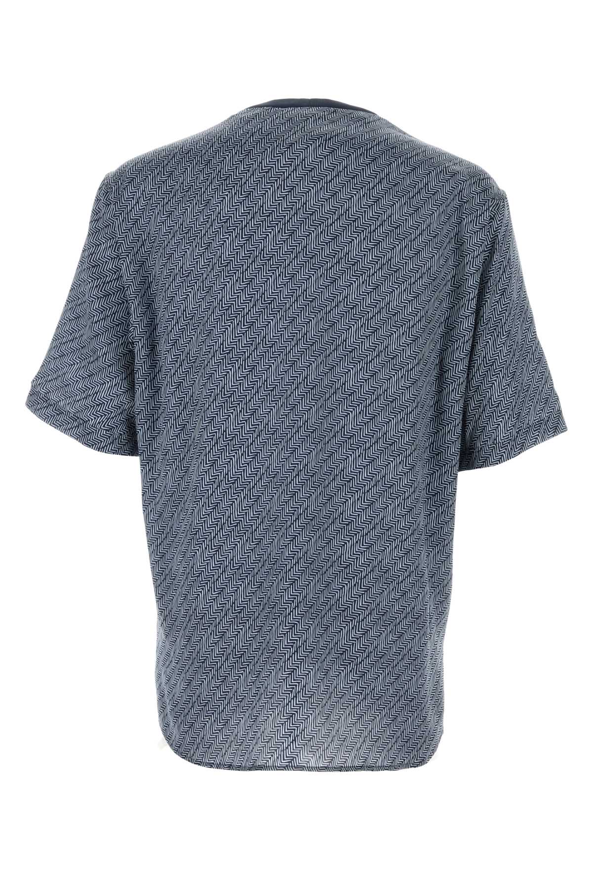 GIORGIO ARMANI Silk Printed T-Shirt for Men