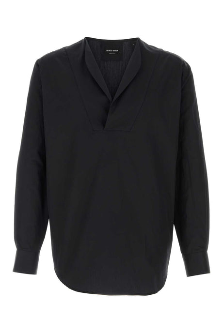 GIORGIO ARMANI Shirt with Open Collar for Men