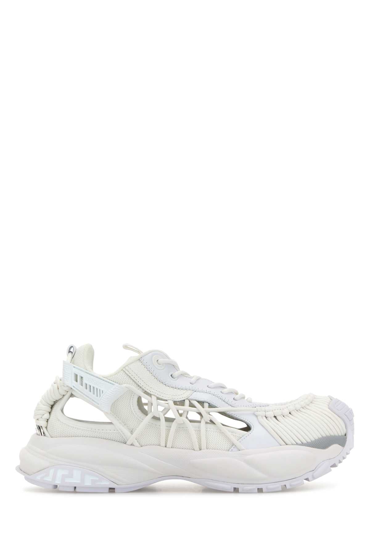 VERSACE Luxury White Leather and Fabric Mercury M_VS_01 Sneaker