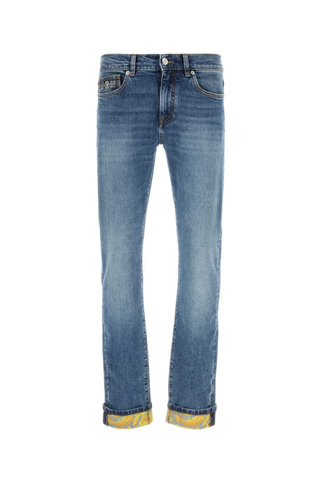 VERSACE Stylish Stretch Denim Jeans for Men