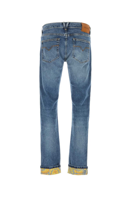 VERSACE Stylish Stretch Denim Jeans for Men