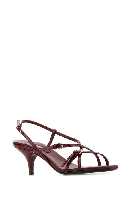 MIU MIU Elegant Leather Mini Sandals with 5.5 cm Heel