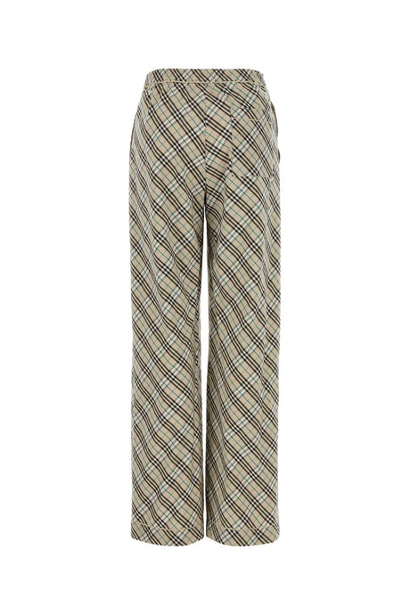 BURBERRY Embroidered Poplin Pants for Women