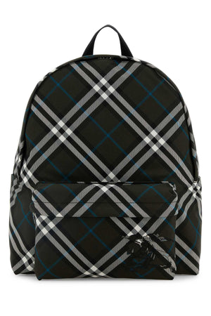 BURBERRY Embroidered Check Mini Backpack - 35 cm Width