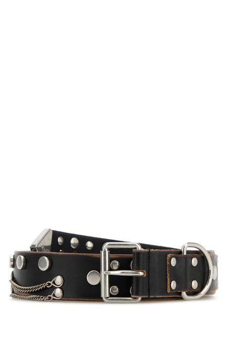 PRADA Luxurious 100% Vitello Leather Belt for Men