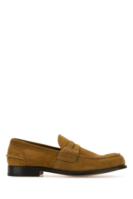 CHURCH'S Suede Pembrey Loafers for Men