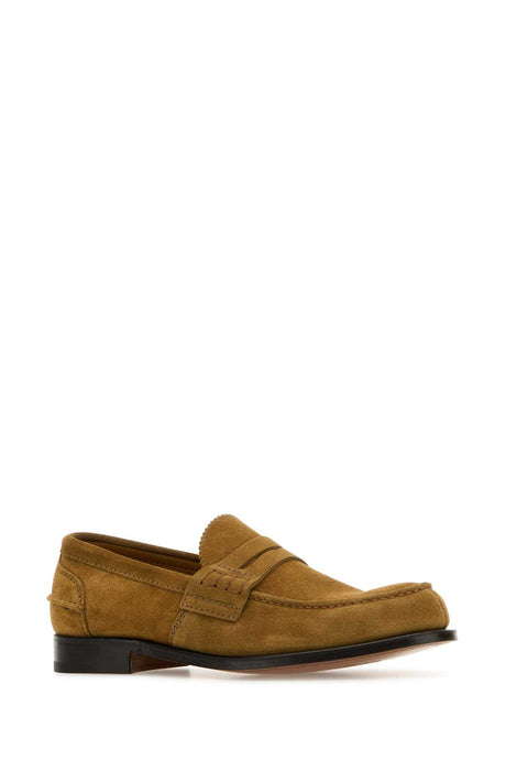 CHURCH'S Suede Pembrey Loafers for Men