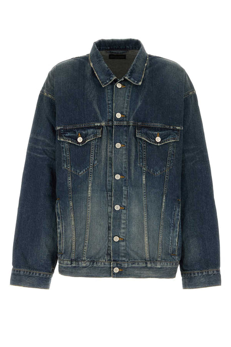 BALENCIAGA Oversized Denim Jacket for Men