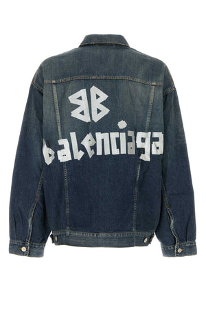 BALENCIAGA Oversized Denim Jacket for Men