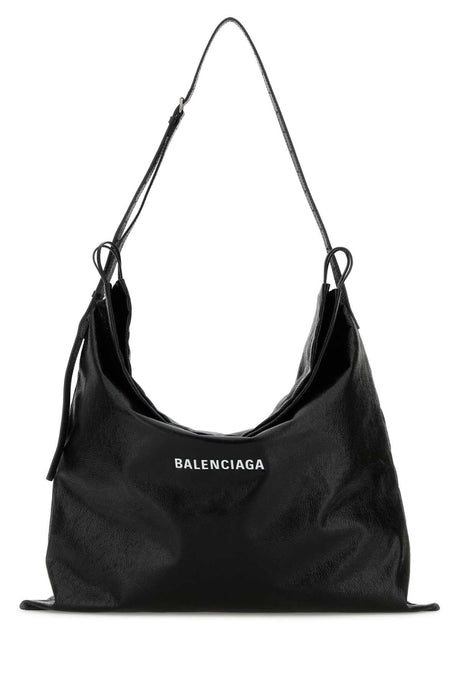 BALENCIAGA Large Leather Shopping Handbag - 47x46 cm