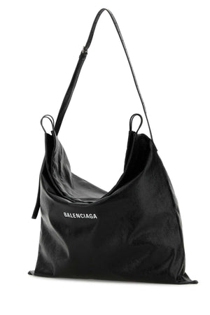 BALENCIAGA Large Leather Shopping Handbag - 47x46 cm