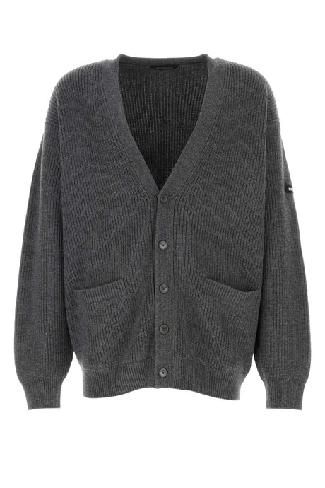 BALENCIAGA Essential Wool Cardigan for Men