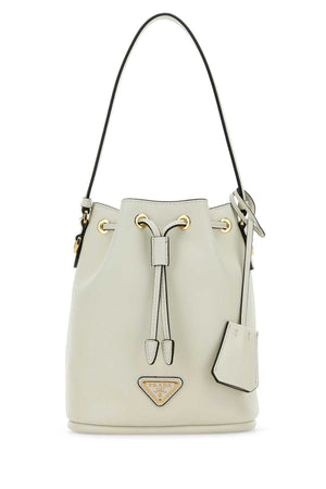 PRADA Mini Leather Bucket Handbag