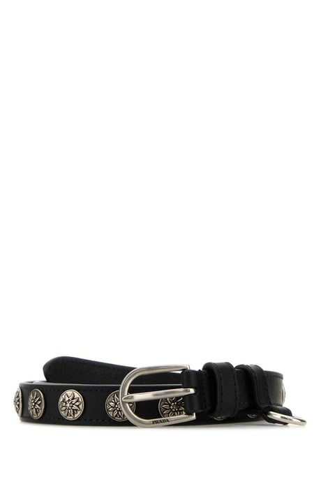 PRADA Elegant Leather Belt - 2 cm Height