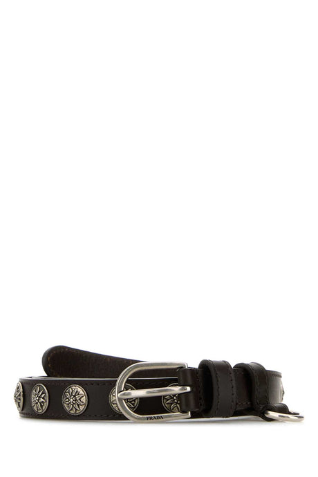 PRADA Elegant Leather Belt - 2 cm Height