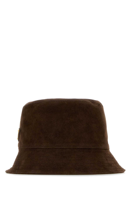 PRADA Suede Bucket Hat for Women