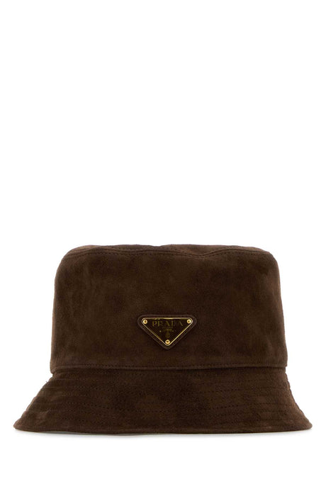 PRADA Suede Bucket Hat for Women