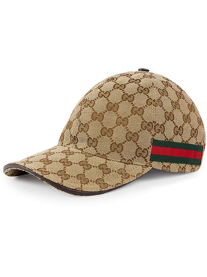 GUCCI Beige Logo Baseball Cap for Men