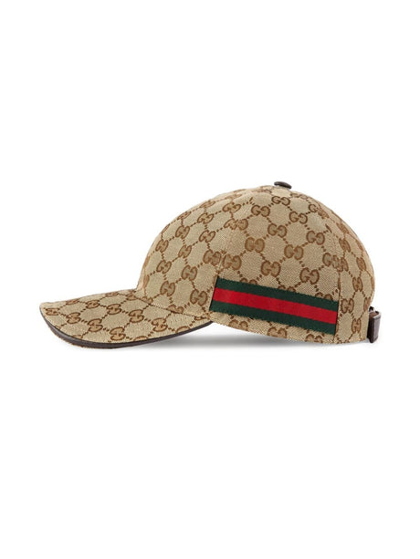 GUCCI Beige Logo Baseball Cap for Men