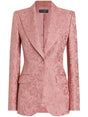 DOLCE & GABBANA Single-Breasted Floral Quilted Jacquard Turlington Jacket