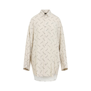 BALENCIAGA Men's Long Sleeve Cocoon Shirt