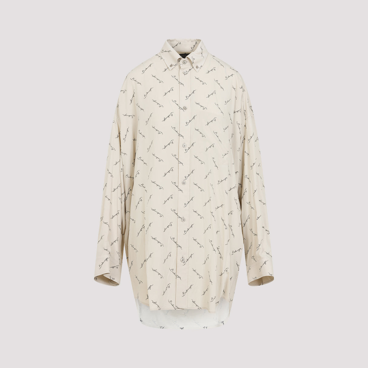 BALENCIAGA Men's Long Sleeve Cocoon Shirt